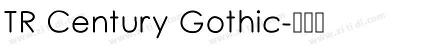 TR Century Gothic字体转换